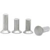 Generico GB869 M2 M2.5 M3 M4 M5 M6 M8 Ribattini a testa svasata Ribattino solido in alluminio(M4 20pcs,10mm)