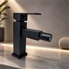 Generico Topolenashop Rubinetto Bagno Nero Opaco in Ottone Monocomando - Miscelatore per Lavabo e Bidet Compatibili con Piletta in Omaggio, Design Moderno FIRENZE | 87208
