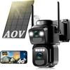 Zelaca 4K Telecamera da Esterno Senza Fili con SIM 4G LTE,con Pannello Solare