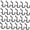 OSOLADY Gancio per Pegboard Nero 50 Pezzi in Plastica, J per Scaffalatura
