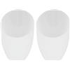 Warmhm 2pcs Paralume di Plastica di Ricambio Ferro di Cavallo Paralume Inclinato Bianco Copertura LED Luce Lampada