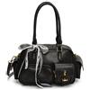 Generico Vintage Top Handle Bag with Bowknot,Trendy PU Leather Shoulder Bags for Women,Cute Aesthetic Casual Crossbody Bag