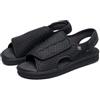 Generico Scarpe Larghe Per Diabetici Piedi Gonfi, Scarpe Uomo PiantaComode Leggere Estive, Sandali Per Diabetici Pianta Larga Con (Nero, Adulto, 43, Numero, Sistema Taglie Calzature EU, Larga)