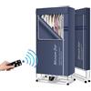 SOVORM Asciugatrice, Stendibiancheria elettrico Stendibiancheria portatile, Stendibiancheria pieghevole per interni, Asciugabiancheria riscaldata con telecomando Temporizzatore regolabile The New