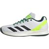 adidas Uomo Pickleball Shoes, Ftwr White/Core Black/Collegiate Green, 39 1/3 EU