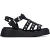 XTI 145238 Sandalo Donna, Nero, 40 EU