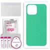 apgo BACK SKIN Film Pellicola protettiva Protezione Posteriore per Apple iPhone 13 Pro Max, skin sticker film foil vinyl Menta Pastello opaco