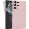 MyGadget Cover per Samsung Galaxy S22 Ultra - Custodia Protettiva in Silicone Morbido - Case TPU Flessibile - Ultra Protezione Antiurto & Antiscivolo Rosa