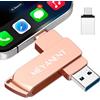 MEYANENT Chiavetta USB 256GB per iPhone,Unità Flash 3 in 1 Pen Deive per un Facile backup di Foto e Video,Memoria Esterna per Phone/Android/PC.