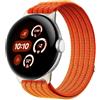 GIOPUEY Cinturini Compatibile con Google Pixel Watch 4/3/2/1 41mm 45mm, Cinturino in Morbido Nylon Intrecciato [Unisex] [Traspirante] - Orange
