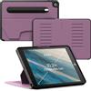 ZUGU CASE ZUGU Custodia per iPad 10.2 2019/2020 / 2021 7a / 8a / 9a Generazione, Muse Cover Protettiva Sottile con 8 Angoli Regolabili Magnetico, Tasca per Apple Pencil, Auto Svegliati/Sonno [Bacca viola]