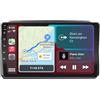 HUANQIN Autoradio Gps Navigation 2 Din per Fiat Croma 2005-2010 Car RadioCar Stereo, Controllo Del Volante, Fm Controller Volante, 4 Nucleo 1G+16G