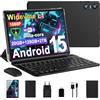 Biegedy 2026 Tablet 10 pollici Android 15, Gemini AI, octa-core ,20GB RAM + 128GB ROM(2 TB TF), Widevine L1, 1280 * 800 pixel,GMS, GPS, 5G Wi-Fi 6, BT 5.0, 6000 mAh, 5+8 MP, Face ID, Tablet 2-in-1 - Nero