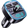Generic Adattatore audio wireless FM Bluetooth per auto, caricabatteria auto dual USB, ricevitore radio wireless, chiamate, schermo LED, musica senza fili