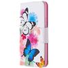 AIFILLE Custodia per Huawei P Smart 2020 Portafoglio Donna Farfalla Blu Bianca Antiurto Protettiva Flip Premium PU Pelle Silicone TPU Bumper Cover a Libro con Porta Carta di Credite Supporto Funzione