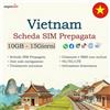 EXPRESIM Scheda SIM prepagata Vietnam | 10 GB di dati con velocità 4G/5G | Scheda SIM solo dati mobili | Completamente anonima, senza registrazione | Attivazione istantanea | Valida per 15 giorni
