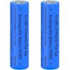Générique 2 batterie ricaricabili Ni-MH, 3500 mAh testa piatta NiMH batterie ricaricabili per lampada frontale LED, telecomando, mini ventilatori, faro, dimensioni: 18 mm x 65 mm x 2,55 pollici (larghezza x
