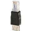 MagiDeal Maschio RJ45 A USB Af Una Presa Adattatore Femminile Lan Di Rete Spina Router Ethernet