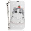 BLOTECH Custodia per Telefono a Colori para Nokia 3.2,PU Leather Wallet Case [Slot Schede] [Cover Cavalletto] Portafoglio Flip Caso Magnetico per Nokia 3.2,Gattini carini