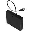 OUNONA, scatola per batterie AA con 6 vani portabatterie, con cavi e interruttore ON/OFF, 9 V