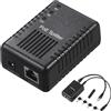 REVODATA Spliiter PoE Gigabit da 24 W a CC 5 V/9 V/12 V di uscita, include diversi connettori CC, conforme IEEE802.3af/at, per dispositivi non PoE fino a 100 m, Plug and Play (PD6003G-B)