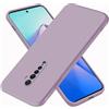 EASSGU Custodia per OPPO Reno2 (6.5 Inches), Cover Morbida in Silicone TPU - Erba Viola