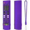 Hesupy Custodia protettiva in silicone per telecomandi TV LG, custodia protettiva per LG AKB75095307, AKB75375604, AKB74915305, AKB75095302, AKB73715601, cover antiscivolo con cordino (viola scuro)