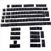 FRTEFSQ Set di tasti in ABS compatibili con Logitech G813/G815/G913/G915 TKL RGB Gaming tastiera, 110 tasti, traslucido, QWERTY UK Layout, per switch GL Tactile (nero)