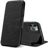 Verco Case per Apple iPhone 11 Pro Custodia, Cover a Libro Pelle PU per iPhone 11 Pro Custodia Premio Booklet Protettiva, Nero
