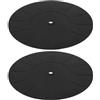 MINAOLULUS 2 Tappetini in Silicone Antiscivolo da 170 Mm per Giradischi, Tappetino Protettivo per Dischi in Vinile, Accessori per Giradischi Effetto Smorzante e Compatibilità, per Uso