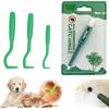 Sikweny 4 Set Pinzette per Rimozione delle Zecche Ganci per Zecche Pinzetta Cani Togliere Tira Strumento Rimuovere Senza Dolore pochi Secondi Tre Dimensioni Leggero per Animali Cani e Gatti(Verde)