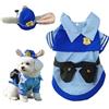 Generisch Abbigliamento per gatti, costume da poliziotto per cani, per giochi di ruolo, per animali domestici, genitori e amanti degli animali, compleanno, Halloween, Natale, feste, riunioni sociali