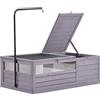 X-ZONE PET Casetta per tartarughe in legno, grande habitat per tartarughe, recinto per tartarughe al chiuso per piccoli animali, terrario per rettili e anfibi, gabbia per rettili all'aperto, protezione di
