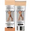 Vaethy Perfecting Body Foundation, trucco per gambe e corpo, impermeabile, per vene varicose, lunga durata, colore della pelle scura