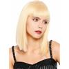WIG ME UP - 91560-2-DHT0935 Parrucca da donna, lunghezza spalle, Long Bob, Bob lungo, taglio Blunt Cut, frangia liscia, bionda