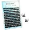 DIWINSH Manga Ciglia Finte Ciuffetti 132 Pezzi L'occhio di Gatto Lash Clusters 10-14 mm C Curl Volume Naturale Kit Extension Ciglia Ciuffetti Ciglia Naturali e Morbide (MR-10-14mm)