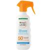 Garnier Ambre Solaire Advanced Sensitive Spray con Erogatore Protettivo Ceramide Protect SPF50+, Protezione Molto Alta per Pelli Sensibili, Senza Profumo, Resistente all'Acqua, 270 ml