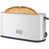 BLACK+DECKER - Tostapane 1000W, slot lungo, 7 livelli, sollevamento extra