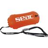SEAC Boa Compact - Boa Gonfiabile da Nuoto in Mare e Acque Libere con Cintura Regolabile, 28x57 cm - Galleggiante ad Alta Visibilità Arancione