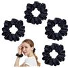 IKadiya Elastico Capelli vera Seta Per Capelli[ nero ], Elastici Per Capelli Di Donna & Ragazza[4 Pezzi].