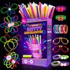 Ziitty Braccialetti Luminosi Fluorescenti, 252 Fluo Party Kit 100 Starlight e 132 Connettori Bambini Starlight Glow Sticks per Bracciali Occhiali Gadget per Comleanno Feste Carnevale Capodanno 2026