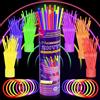 Ziitty Braccialetti Luminosi Fluorescenti, 7 colori Fluo Party Kit Bambini Adulti Starlight 100 Glow Sticks e Connettori per Bracciali Occhiali Gadget per Comleanno Feste Carnevale Capodanno Pasqua