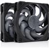 Noctua Ventola 120x120x25 Noctua NF-A12x25 G2 PWM Sx2-PP 120mm Nero 2pz [NF-A12X25 G2 PWM SX2-PP CHROMAX.BLACK]