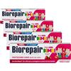 Biorepair Bimbi, Dentifricio Protezione Carie, Bambini 0-6 Anni, Con Estratto di Fragola, Con MicroRepair, Clinicamente Testato, Senza Fluoro e Coloranti, 50ml (Confezione da 4)