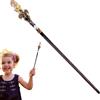 Generic Witch Wand - Stick Magico da 32-34 Cm, Proposito di in Legno, Accessorio Principessa Fatto A Mano per Gioco di Ruolo di Costume Halloween Birthday Wedding | Decorazione Fantasy, per Bambini E E