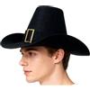 Generico Cappello Da Pellegrino Per Bambini,Cappelli Regolabili per il Giorno del Ringraziamento,Cilindro Nero Originale per Costumi | Ideale per Cosplay Recite Scolastiche Servizi Fotografici Feste Eventi Fam