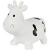 Hoppimals Space Hopper Mucca Gonfiabile per Bambini di età Pari o Superiore a 12 Mesi - Imballo con Confezione Regalo, Pompa Inclusa - Cavalcabile Bambino, Palla rimbalzante per Bambini - Bianca