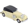 Hidyliu Antico Modello di Auto in Lega Classica in Scala 1:32 Giocattolo Vintage Pullback per Bambini Compatto 5,1x1,8x1,6 Pollici (Beige)