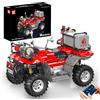 Mould King 23003 Kit per la costruzione di motociclette antincendio ATV, oltre 2100 pezzi, set tecnico per moto con doppio controllo, compatibile con il sistema di motore elettrico, giocattolo STEM