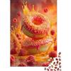 SBMASCJJZRCV Donut con Schizzi di Frutti di Bosco Puzzle 1000 Pezzi Gioco di Puzzle 1000 Pezzi Carta per Adulti Scena Creativa Rilassante Decorazione Regalo 38x26cm/1000pcs